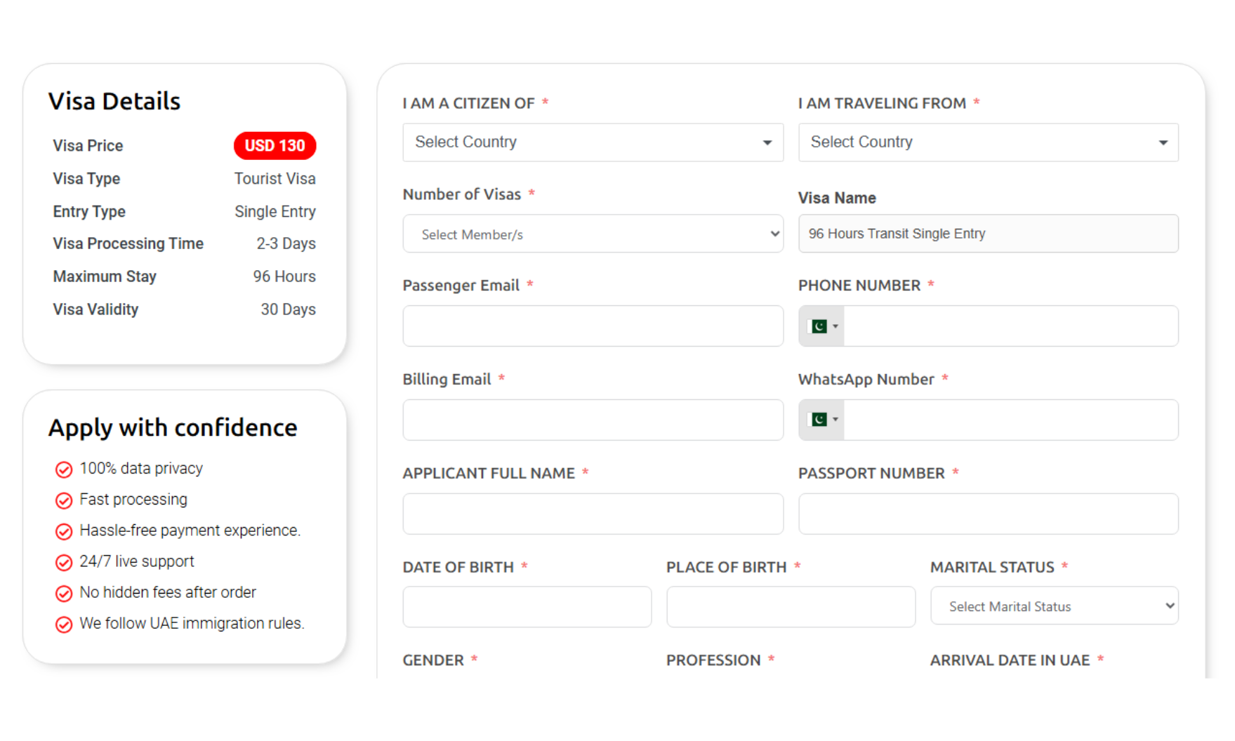 Fill Out the Application Form